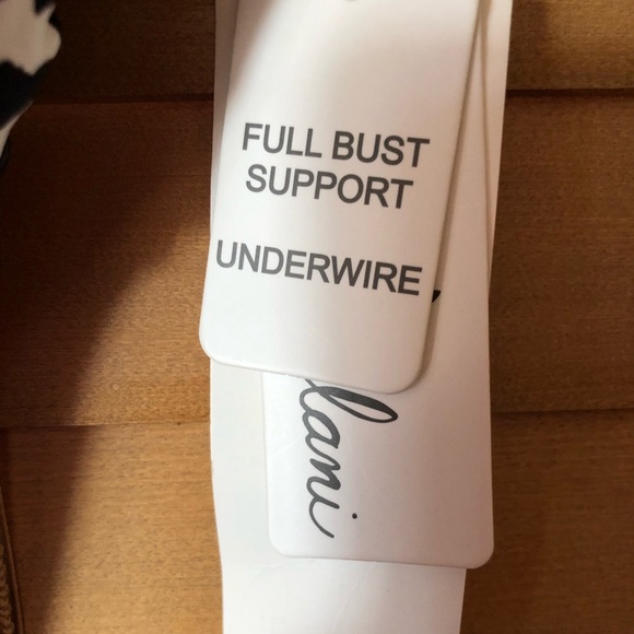 LEILANI NWT MONTEREY TAKINI FULL BUST SUPPORT UNDERWIRE/ ADJUSTABLE STRAPS/ PADS - Picture 2 of 6